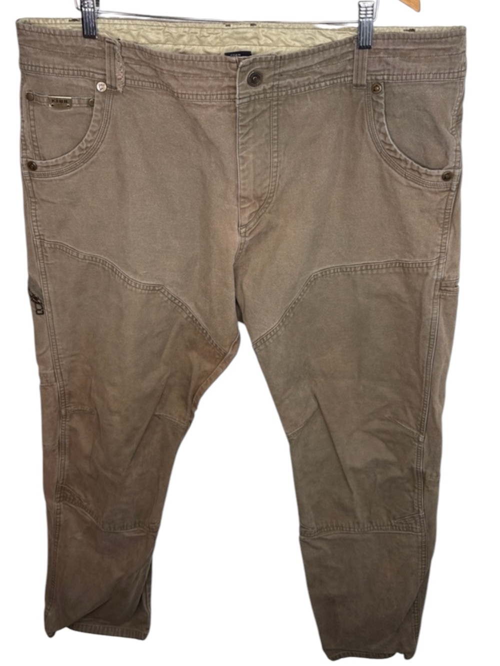 Kuhl The Law Brown Durable Heavyweight Pants Men Size 42x32 BLEMISH